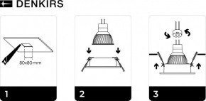 DK3021-BK Встраиваемый светильник, IP 20, 10 Вт, GU5.3, LED, черный, пластик в Александровском - alexsandrovskoe.ok-mebel.com | фото 5