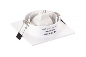 DK3021-WH Встраиваемый светильник, IP 20, 10 Вт, GU5.3, LED, белый, пластик в Александровском - alexsandrovskoe.ok-mebel.com | фото 4