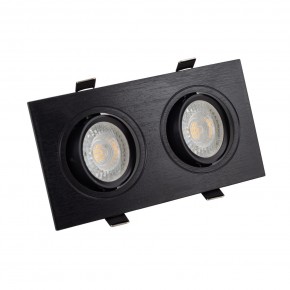 DK3022-BK Встраиваемый светильник, IP 20, 10 Вт, GU5.3, LED, черный, пластик в Александровском - alexsandrovskoe.ok-mebel.com | фото
