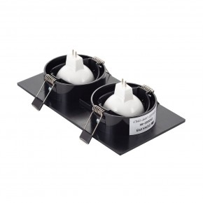 DK3022-BK Встраиваемый светильник, IP 20, 10 Вт, GU5.3, LED, черный, пластик в Александровском - alexsandrovskoe.ok-mebel.com | фото 3