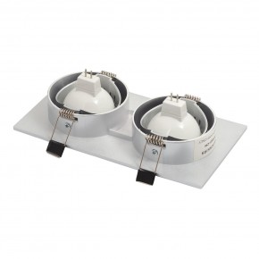 DK3022-CM Встраиваемый светильник, IP 20, 10 Вт, GU5.3, LED, серый, пластик в Александровском - alexsandrovskoe.ok-mebel.com | фото 4