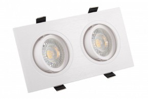 DK3022-WH Встраиваемый светильник, IP 20, 10 Вт, GU5.3, LED, белый, пластик в Александровском - alexsandrovskoe.ok-mebel.com | фото