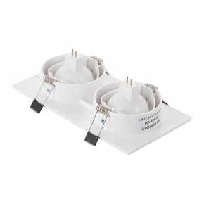DK3022-WH Встраиваемый светильник, IP 20, 10 Вт, GU5.3, LED, белый, пластик в Александровском - alexsandrovskoe.ok-mebel.com | фото 3