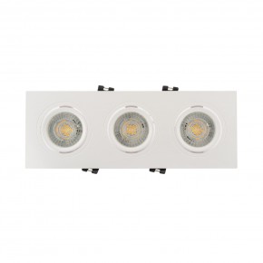 DK3023-WH Встраиваемый светильник, IP 20, 10 Вт, GU5.3, LED, белый, пластик в Александровском - alexsandrovskoe.ok-mebel.com | фото