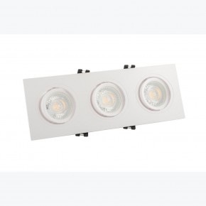 DK3023-WH Встраиваемый светильник, IP 20, 10 Вт, GU5.3, LED, белый, пластик в Александровском - alexsandrovskoe.ok-mebel.com | фото 2