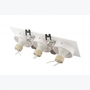 DK3023-WH Встраиваемый светильник, IP 20, 10 Вт, GU5.3, LED, белый, пластик в Александровском - alexsandrovskoe.ok-mebel.com | фото 4