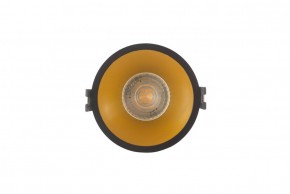 DK3026-BG Встраиваемый светильник, IP 20, 10 Вт, GU5.3, LED, черный/золотой, пластик в Александровском - alexsandrovskoe.ok-mebel.com | фото 1