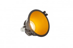 DK3026-BG Встраиваемый светильник, IP 20, 10 Вт, GU5.3, LED, черный/золотой, пластик в Александровском - alexsandrovskoe.ok-mebel.com | фото 3