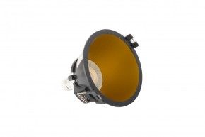 DK3026-BG Встраиваемый светильник, IP 20, 10 Вт, GU5.3, LED, черный/золотой, пластик в Александровском - alexsandrovskoe.ok-mebel.com | фото 4