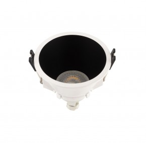 DK3026-WB Встраиваемый светильник, IP 20, 10 Вт, GU5.3, LED, белый/черный, пластик в Александровском - alexsandrovskoe.ok-mebel.com | фото 2