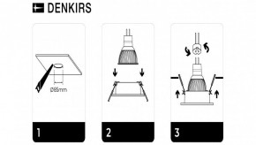 DK3026-WH Встраиваемый светильник, IP 20, 10 Вт, GU5.3, LED, белый, пластик в Александровском - alexsandrovskoe.ok-mebel.com | фото 7