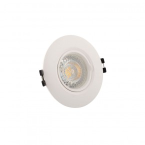 DK3028-WH Встраиваемый светильник, IP 20, 10 Вт, GU5.3, LED, белый, пластик в Александровском - alexsandrovskoe.ok-mebel.com | фото 2