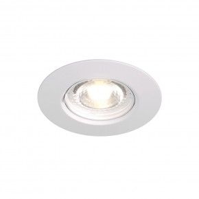 DK3028-WH Встраиваемый светильник, IP 20, 10 Вт, GU5.3, LED, белый, пластик в Александровском - alexsandrovskoe.ok-mebel.com | фото 5