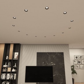 DK3055-BK Встраиваемый светильник, IP 20, 10 Вт, GU5.3, LED, черный, пластик в Александровском - alexsandrovskoe.ok-mebel.com | фото 3