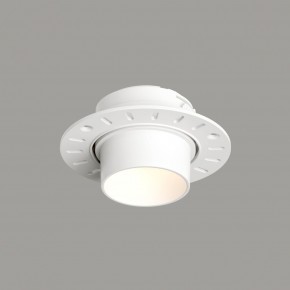 DK3056-WH Встраиваемый светильник под шпатлевку, IP20, до 15 Вт, LED, GU5,3, белый, пластик в Александровском - alexsandrovskoe.ok-mebel.com | фото 1