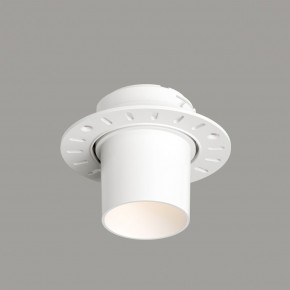 DK3057-WH Встраиваемый светильник под шпатлевку, IP20, до 15 Вт, LED, GU5,3, белый, пластик в Александровском - alexsandrovskoe.ok-mebel.com | фото 1