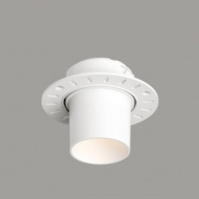 DK3057-WH Встраиваемый светильник под шпатлевку, IP20, до 15 Вт, LED, GU5,3, белый, пластик в Александровском - alexsandrovskoe.ok-mebel.com | фото