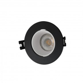 DK3061-BK+WH Встраиваемый светильник, IP 20, 10 Вт, GU5.3, LED, черный/белый, пластик в Александровском - alexsandrovskoe.ok-mebel.com | фото