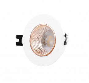 DK3061-WBR Встраиваемый светильник, IP 20, 10 Вт, GU5.3, LED, белый/бронзовый, пластик в Александровском - alexsandrovskoe.ok-mebel.com | фото