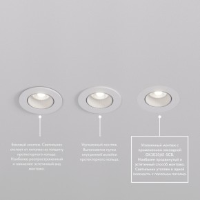 DK3061-WBR Встраиваемый светильник, IP 20, 10 Вт, GU5.3, LED, белый/бронзовый, пластик в Александровском - alexsandrovskoe.ok-mebel.com | фото 4