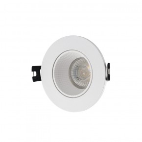 DK3061-WH Встраиваемый светильник, IP 20, 10 Вт, GU5.3, LED, белый/белый, пластик в Александровском - alexsandrovskoe.ok-mebel.com | фото
