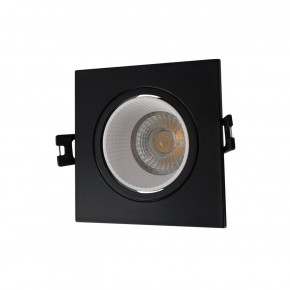 DK3071-BK+WH Встраиваемый светильник, IP 20, 10 Вт, GU5.3, LED, черный/белый, пластик в Александровском - alexsandrovskoe.ok-mebel.com | фото