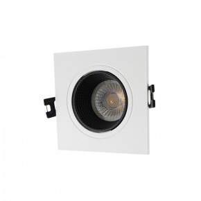 DK3071-WH+BK Встраиваемый светильник, IP 20, 10 Вт, GU5.3, LED, белый/черный, пластик в Александровском - alexsandrovskoe.ok-mebel.com | фото