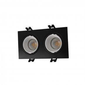 DK3072-BK+WH Встраиваемый светильник, IP 20, 10 Вт, GU5.3, LED, черный/белый, пластик в Александровском - alexsandrovskoe.ok-mebel.com | фото