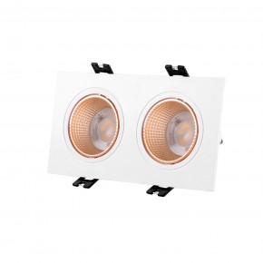 DK3072-WBR Встраиваемый светильник, IP 20, 10 Вт, GU5.3, LED, белый/бронзовый, пластик в Александровском - alexsandrovskoe.ok-mebel.com | фото