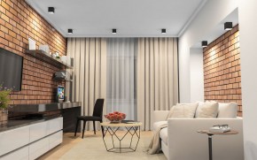 DK3080-BW+BK Светильник накладной IP 20, 10 Вт, GU5.3, LED, черно-белый/черный, пластик в Александровском - alexsandrovskoe.ok-mebel.com | фото 2