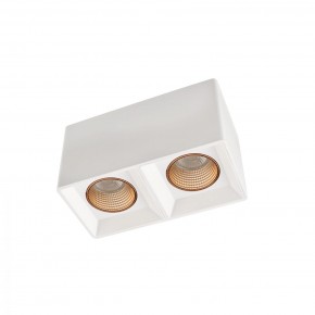 DK3085-WH+BR Светильник накладной IP 20, 10 Вт, GU5.3, LED, белый/бронзовый, пластик в Александровском - alexsandrovskoe.ok-mebel.com | фото