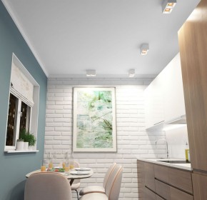 DK3085-WH+BR Светильник накладной IP 20, 10 Вт, GU5.3, LED, белый/бронзовый, пластик в Александровском - alexsandrovskoe.ok-mebel.com | фото 2