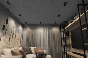 DK3090-BK+CH Светильник накладной IP 20, 10 Вт, GU5.3, LED, черный/хром, пластик в Александровском - alexsandrovskoe.ok-mebel.com | фото 2