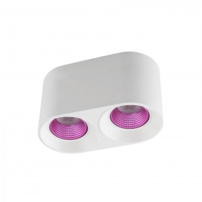 DK3096-WH+PI Светильник накладной IP 20, 10 Вт, GU5.3, LED, белый/розовый, пластик в Александровском - alexsandrovskoe.ok-mebel.com | фото