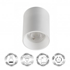 DK3110-WH Светильник накладной IP 20, 10 Вт, GU5.3, LED, белый, пластик в Александровском - alexsandrovskoe.ok-mebel.com | фото