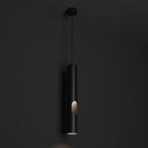 DK4045-BK Подвесной светильник, с декоративным вырезом, IP 20, до 15 Вт, LED, GU10, черный, алюминий в Александровском - alexsandrovskoe.ok-mebel.com | фото 2