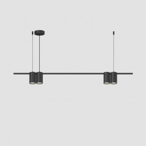 DK4061-BK Подвесной светильник ORBIT, IP20, 4xGU10 LED до 15 Вт, черный матовый, алюминий в Александровском - alexsandrovskoe.ok-mebel.com | фото