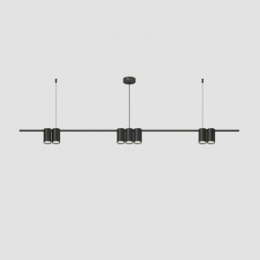 DK4063-BK Подвесной светильник ORBIT, IP20, 7xGU10 LED до 15 Вт, черный матовый, алюминий в Александровском - alexsandrovskoe.ok-mebel.com | фото