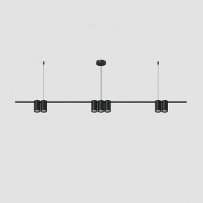 DK4063-BK Подвесной светильник ORBIT, IP20, 7xGU10 LED до 15 Вт, черный матовый, алюминий в Александровском - alexsandrovskoe.ok-mebel.com | фото 2