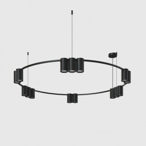 DK4067-BK Подвесной светильник ORBIT, IP20, 15xGU10 LED до 15 Вт, черный матовый, алюминий в Александровском - alexsandrovskoe.ok-mebel.com | фото 2