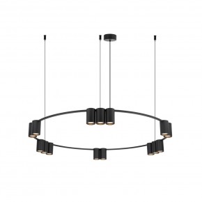 DK4067-BK Подвесной светильник ORBIT, IP20, 15xGU10 LED до 15 Вт, черный матовый, алюминий в Александровском - alexsandrovskoe.ok-mebel.com | фото 3