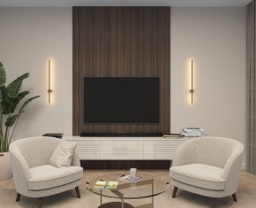 DK5012-SG Бра 800 мм, 3000К, IP20,7 Вт, матовое золото в Александровском - alexsandrovskoe.ok-mebel.com | фото 5