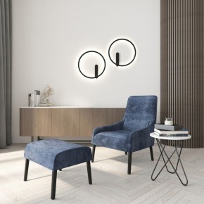 DK5035-BK Бра ROUND со светодиодом, IP20, 24W, 3000/4000/6500K, черный, алюминий в Александровском - alexsandrovskoe.ok-mebel.com | фото 8