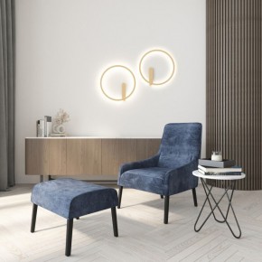 DK5035-SG Бра ROUND со светодиодом, IP20, 24W, 3000/4000/6500K, матовое золото, алюминий в Александровском - alexsandrovskoe.ok-mebel.com | фото 7