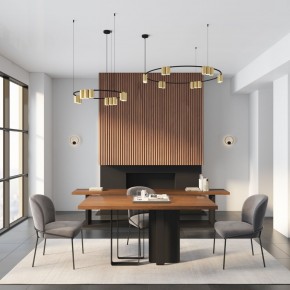 DK5060-BK+SG Бра ORBIT, IP20, 3000К, LED, 10 Вт, черный + сатинированное золото, алюминий в Александровском - alexsandrovskoe.ok-mebel.com | фото 6