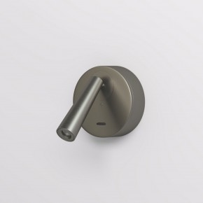 DK5072-DN Бра SHINE WALL со светодиодом, D104*H68, IP20, 3000К, 3W, RA?90, темный никель, алюминий в Александровском - alexsandrovskoe.ok-mebel.com | фото 2