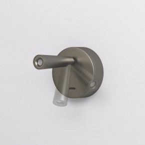 DK5072-DN Бра SHINE WALL со светодиодом, D104*H68, IP20, 3000К, 3W, RA?90, темный никель, алюминий в Александровском - alexsandrovskoe.ok-mebel.com | фото 3