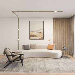 DK5072-SB Бра SHINE WALL со светодиодом, D104*H68, IP20, 3000К, 3W, RA?90, сатинированная латунь, алюминий в Александровском - alexsandrovskoe.ok-mebel.com | фото 5