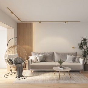 DK5072-SB Бра SHINE WALL со светодиодом, D104*H68, IP20, 3000К, 3W, RA?90, сатинированная латунь, алюминий в Александровском - alexsandrovskoe.ok-mebel.com | фото 8