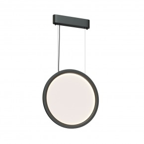 DK6604-BK Подвесной вертикальный светильник Veil со светодиодом H1500 d450 220V 36W 3000-6000K IP20 черный алюминий в Александровском - alexsandrovskoe.ok-mebel.com | фото 3